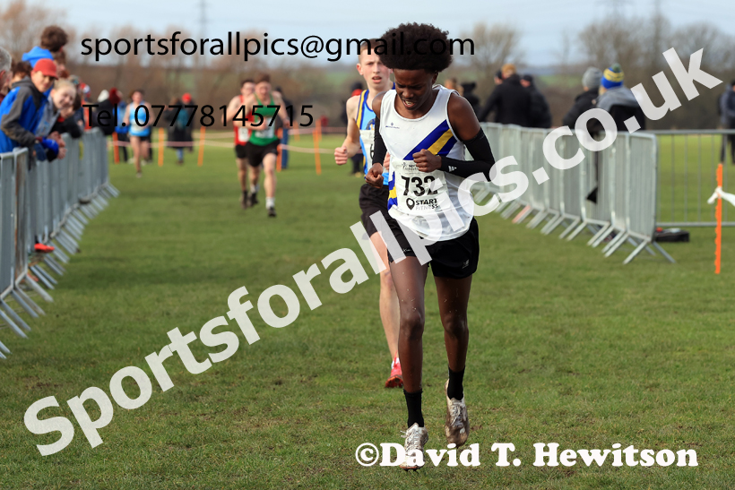 Mens Under-17s 2026 Northern Cross Country Champs., Pontefract Racecourse, Pontefract. Photo: David T. Hewitson/Sports for All Pics